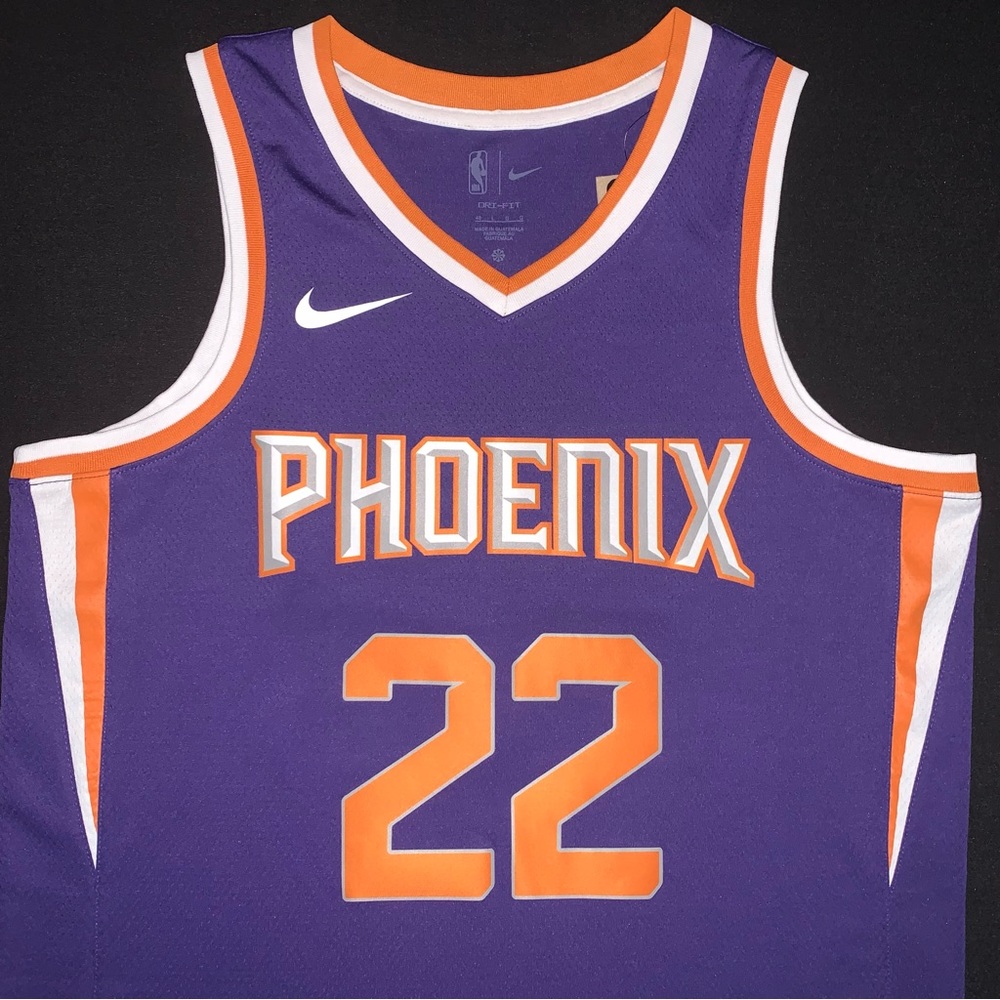 NWT Nike Deandre Ayton Phoenix Suns #22 Purple Icon Swingman Jersey 48 Men’s L